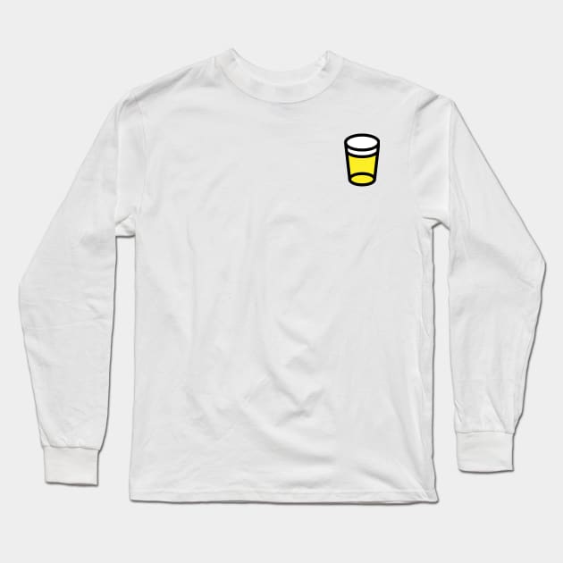 A Glass Of Beer Long Sleeve T-Shirt by Aguvagu